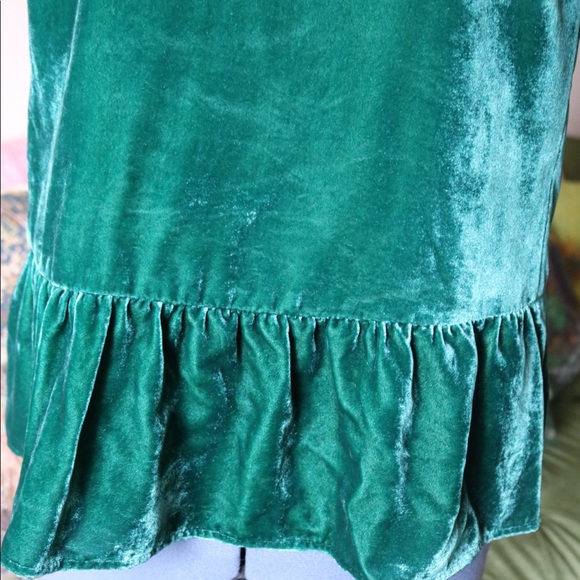 J. Crew velvet peplum tank - Picture 3 of 4